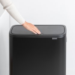Brabantia Touch Bin Sorteringsaffaldsspand High 2 x 30 Liter - Mat Sort