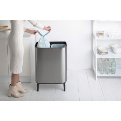 Brabantia Touch Bin Sorteringsaffaldsspand High 2 x 30 Liter - Mat St�l FPP