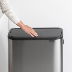 Brabantia Touch Bin Sorteringsaffaldsspand High 2 x 30 Liter - Mat St�l FPP