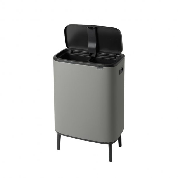 Brabantia Touch Bin Sorteringsaffaldsspand High 2 x 30 Liter - Mineral Concrete Grey