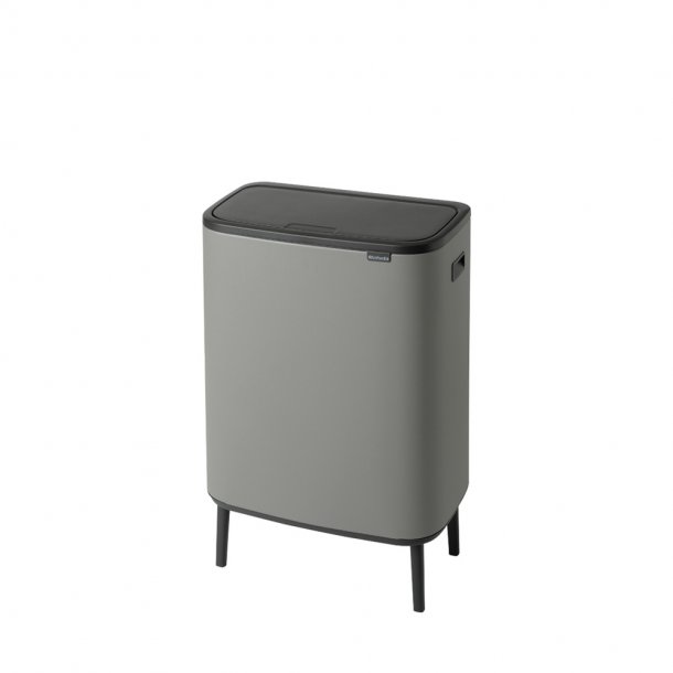 Brabantia Touch Bin Sorteringsaffaldsspand High 2 x 30 Liter - Mineral Concrete Grey