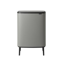 Brabantia Touch Bin Sorteringsaffaldsspand High 2 x 30 Liter - Mineral Concrete Grey
