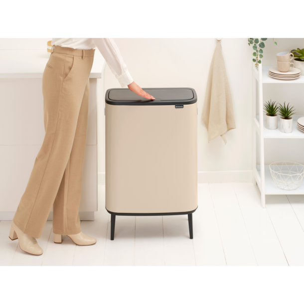Brabantia Touch Bin High 2 x 30 Liter - Soft Beige