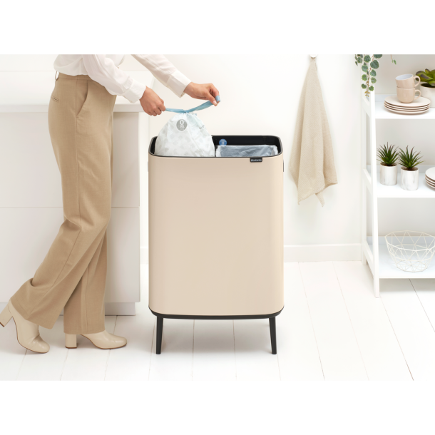 Brabantia Touch Bin High 2 x 30 Liter - Soft Beige