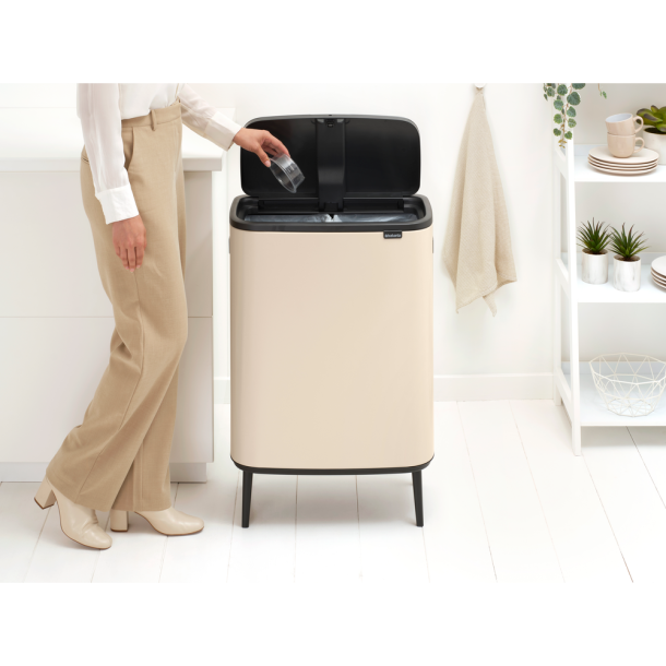 Brabantia Touch Bin High 2 x 30 Liter - Soft Beige