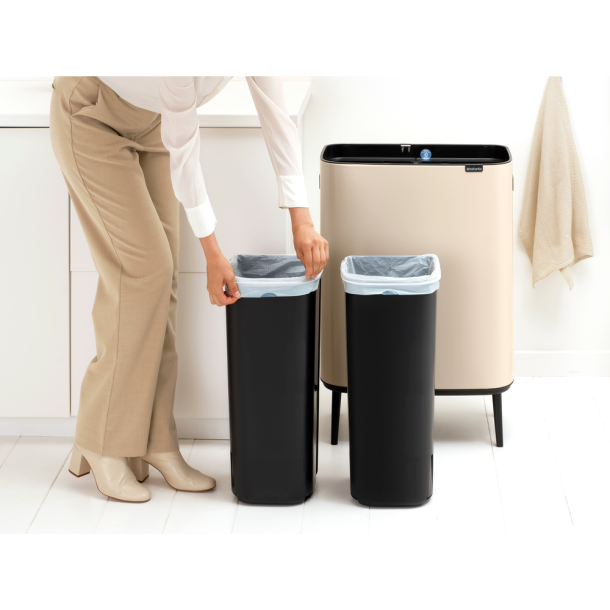 Brabantia Touch Bin High 2 x 30 Liter - Soft Beige
