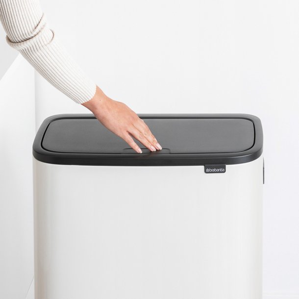 Brabantia Touch Bin Sorteringsaffaldsspand High 2 x 30 Liter - Hvid