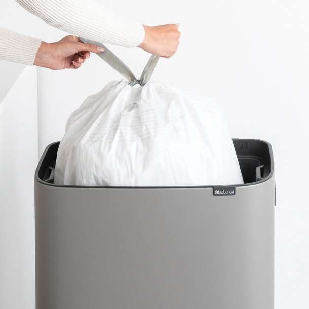 Brabantia Touch Bin Affaldsspand High 60 Liter - Mineral Concrete Grey