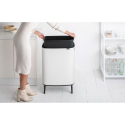 Brabantia Touch Bin Affaldsspand High 60 Liter - Hvid