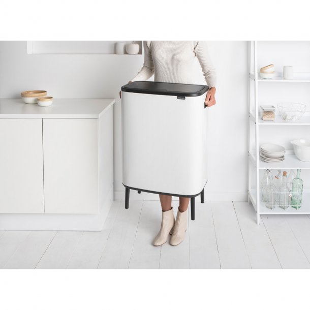 Brabantia Touch Bin Affaldsspand High 60 Liter - Hvid