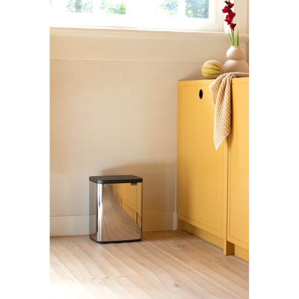 Brabantia Bo Affaldsspand 12 Liter - Blank Stl