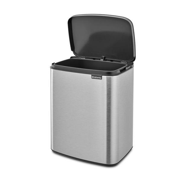 Brabantia Bo Affaldsspand 12 Liter - Matt Steel Fingerprint Proff