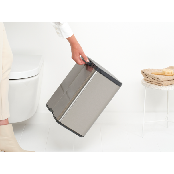 Brabantia Bo Affaldsspand 12 Liter - Matt Steel Fingerprint Proff