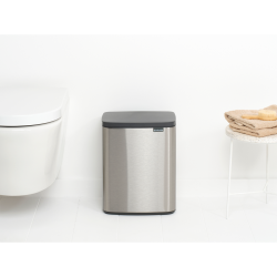 Brabantia Bo Affaldsspand 12 Liter - Matt Steel Fingerprint Proff