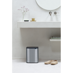 Brabantia Bo Affaldsspand 12 Liter - Matt Steel Fingerprint Proff