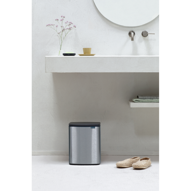 Brabantia Bo Affaldsspand 12 Liter - Matt Steel Fingerprint Proff