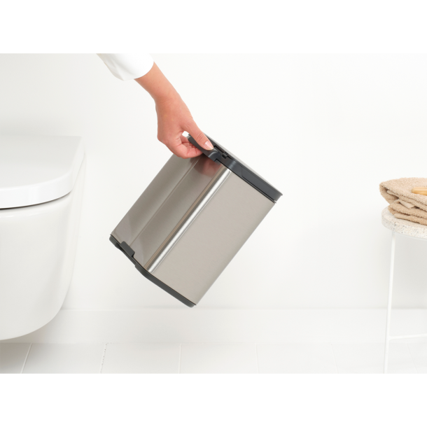 Brabantia Bo Affaldsspand 4 Liter - Matt Steel Fingerprint Proff