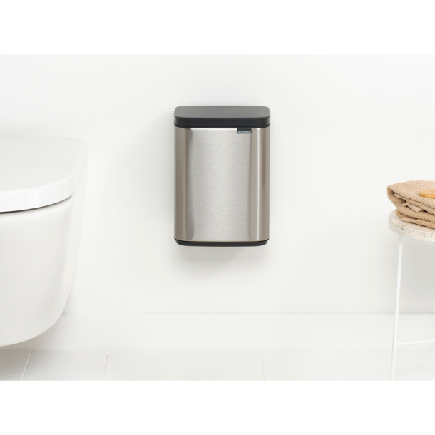 Brabantia Bo Affaldsspand 4 Liter - Matt Steel Fingerprint Proff