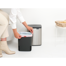 Brabantia Bo Affaldsspand 7 Liter - Matt Steel Fingerprint Proff