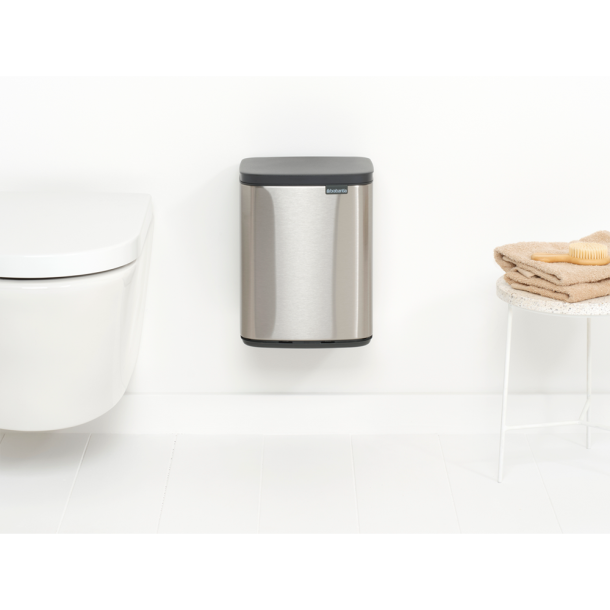 Brabantia Bo Affaldsspand 7 Liter - Matt Steel Fingerprint Proff