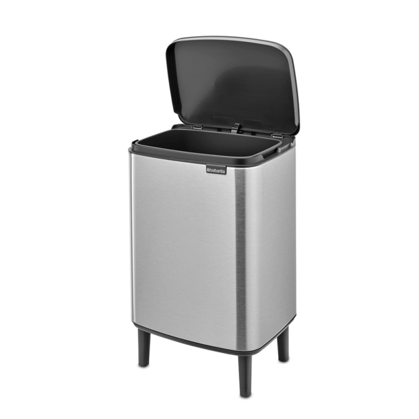 Brabantia Bo Soptunna Hi 12 Liter - Matt Steel Fingerprint Proff