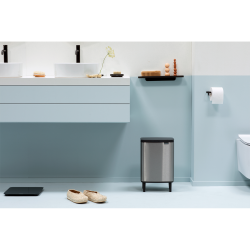 Brabantia Bo Affaldsspand Hi 12 Liter - Matt Steel Fingerprint Proff
