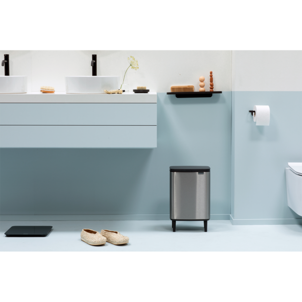 Brabantia Bo Affaldsspand Hi 12 Liter - Matt Steel Fingerprint Proff