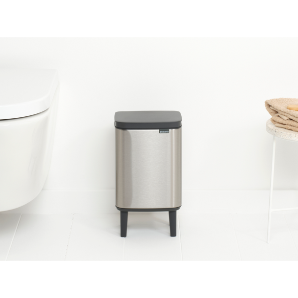 Brabantia Bo Affaldsspand Hi 4 liter - Matt Steel Fingerprint Proff