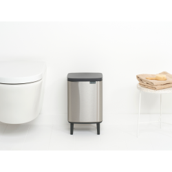 Brabantia Bo Affaldsspand Hi 7 Liter - Matt Steel Fingerprint Proff