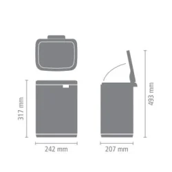 Brabantia Bo Affaldsspand 7 Liter - Sort