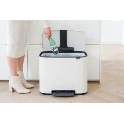 Brabantia Bo Pedalspand - Hvid - 36 ltr.