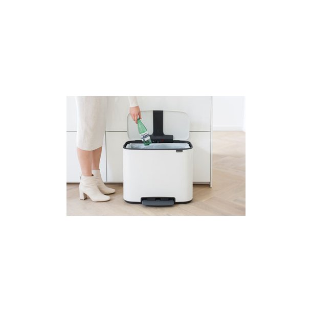 Brabantia Bo Pedalspand - Hvid - 36 ltr.