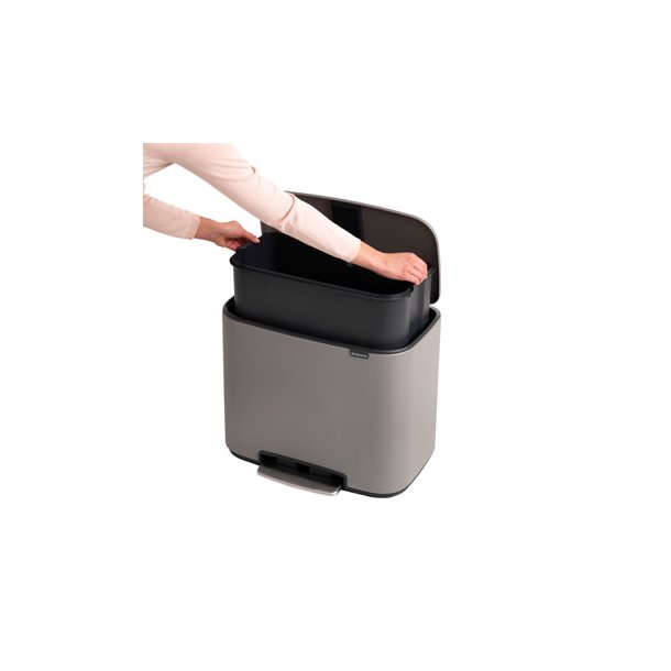 Brabantia Bo Pedalspand - Mineral Concrete Grey - 36 ltr.