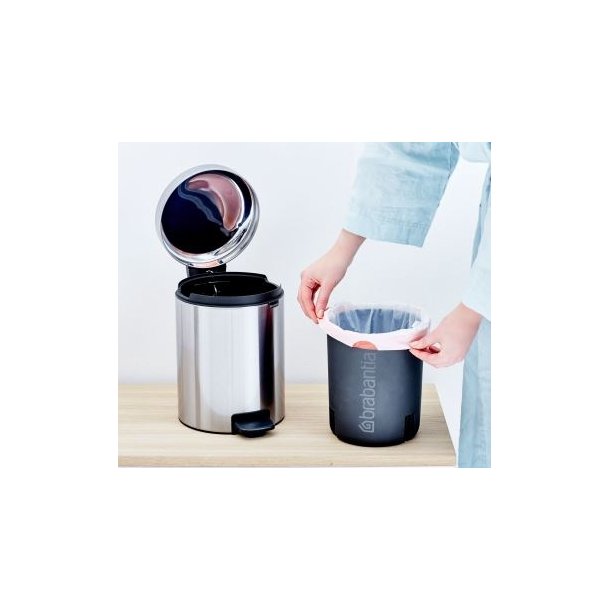 Brabantia Pedalspand newIcon 5 Liter Mat Stl