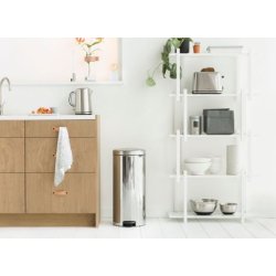 Brabantia Pedalspand newIcon 30 Liter Blank Stl