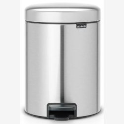 Brabantia Pedalspand newIcon 5 Liter Mat St�l Fingerprint Proof