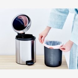 Brabantia Pedalspand newIcon 5 Liter Mat St�l Fingerprint Proof
