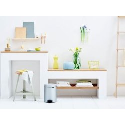 Brabantia Pedalspand newIcon 5 Liter Metallic Gr