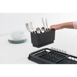 Brabantia Opvaskestativ &amp; bakke compact - Dark Grey