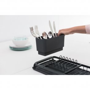 Brabantia Opvaskestativ & bakke compact - Dark Grey