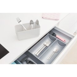 Brabantia Opvaskestativ &amp; bakke compact - Light Grey