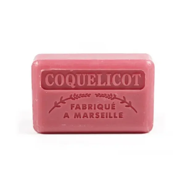 Savon Marseillaise - Fransk Sbebar Hnd/Krop - Coquelicot / Kornvalmue (125 g)