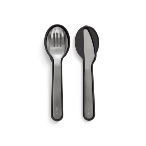L�ku� Bestik med etui To Go - Black