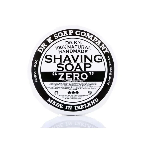 DR K Soap Company - Shaving Soap Uden Duft (70 g)