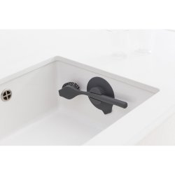 Brabantia Opvaskeb�rste med sugekop holder - Dark Grey