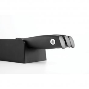Brabantia Knivblok med 3 knive - Mørk Grå