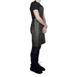 Dutchdeluxes BBQ Style Forklde 100% Lder Vintage Gr