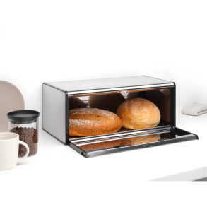 Brabantia Br�dkasse Rektangul�r med Front�bning - Mat St�l