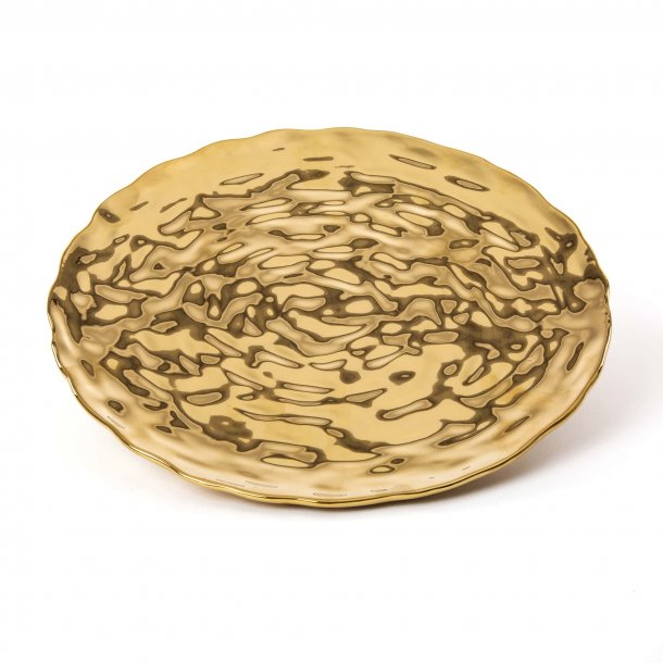 Seletti Tallerken i Guld Porceln