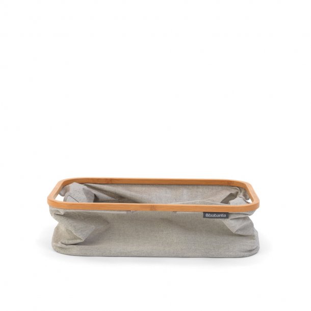 Brabantia Folbar vasketjs kurv m bambuskant, 40 Liter Gr